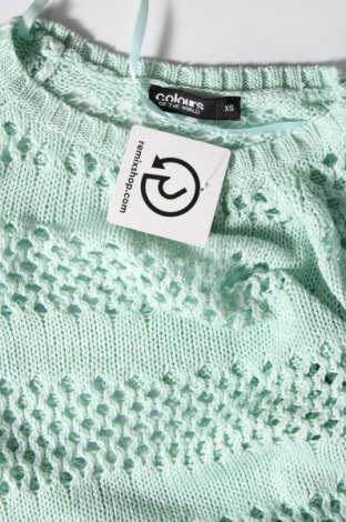 Γυναικείο πουλόβερ Colours Of The World, Μέγεθος XS, Χρώμα Πράσινο, Τιμή 2,87 €