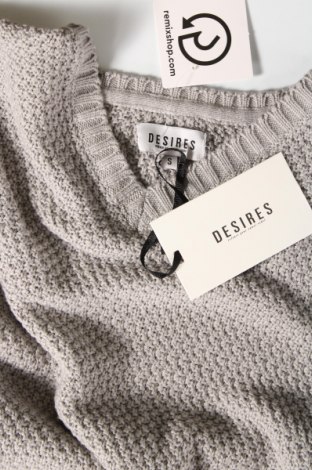 Дамски пуловер Desires, Размер S, Цвят Сив, Цена 21,75 лв.