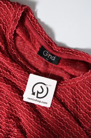 Дамски пуловер Gina, Размер XL, Цвят Червен, Цена 5,80 лв.