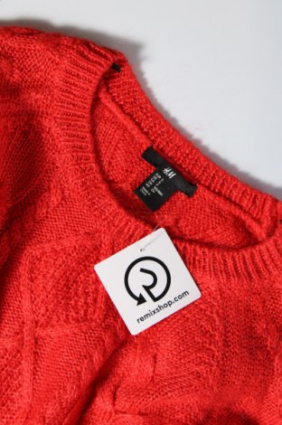 Дамски пуловер H&M, Размер S, Цвят Червен, Цена 15,00 лв.