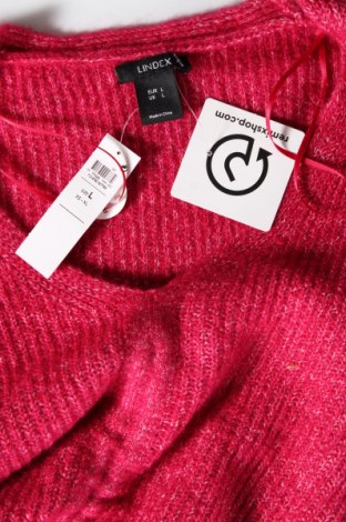 Γυναικείο πουλόβερ Lindex, Μέγεθος L, Χρώμα Ρόζ , Τιμή 7,35 €