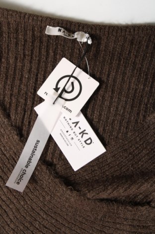 Дамски пуловер NA-KD, Размер XXS, Цвят Кафяв, Цена 21,75 лв.