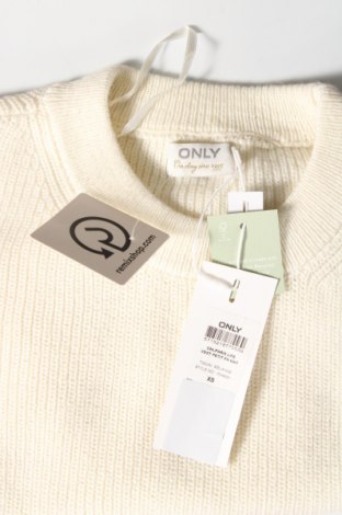 Γυναικείο πουλόβερ ONLY, Μέγεθος XS, Χρώμα Λευκό, Τιμή 9,19 €