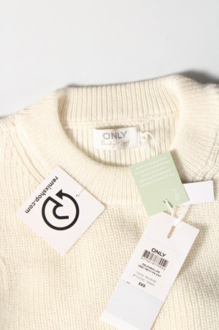 Дамски пуловер ONLY, Размер XXS, Цвят Бял, Цена 13,50 лв.