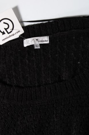 Дамски пуловер Think Positive, Размер L, Цвят Черен, Цена 3,00 лв.