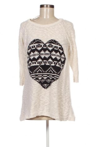 Γυναικείο πουλόβερ Yfl Reserved, Μέγεθος L, Χρώμα Λευκό, Τιμή 1,78 €