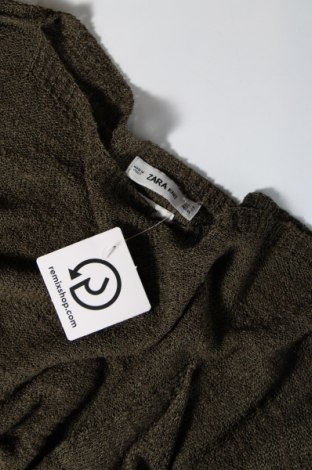 Дамски пуловер Zara Knitwear, Размер S, Цвят Зелен, Цена 3,00 лв.