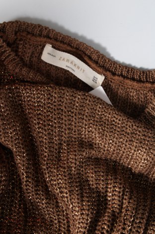 Női pulóver Zara Knitwear, Méret M, Szín Bézs, Ár 2 000 Ft