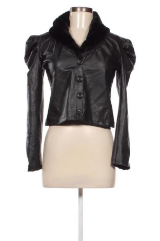 Damen Lederjacke, Größe S, Farbe Schwarz, Preis 8,87 €