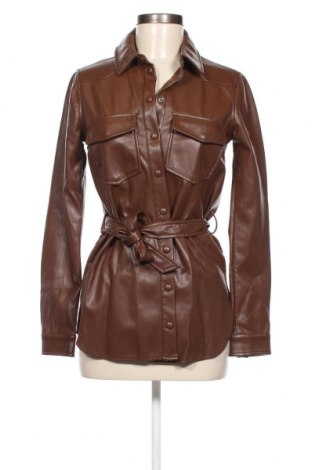 Dámska kožená bunda , Veľkosť XS, Farba Hnedá, Cena  20,36 €