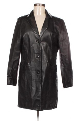 Дамско кожено яке, Размер M, Цвят Черен, Цена 64,20 лв.