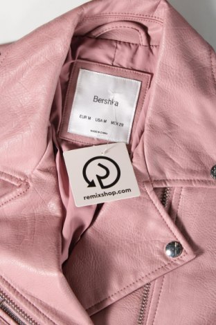 Damen Lederjacke Bershka, Größe M, Farbe Rosa, Preis 34,10 €