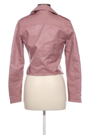 Damen Lederjacke Bershka, Größe M, Farbe Rosa, Preis 34,10 €