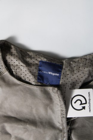 Γυναικείο δερμάτινο μπουφάν Charles Vogele, Μέγεθος XL, Χρώμα Γκρί, Τιμή 7,27 €