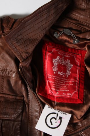Dámska kožená bunda  Edc By Esprit, Veľkosť S, Farba Hnedá, Cena  9,61 €