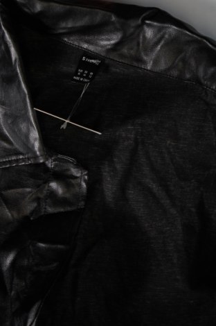 Дамско кожено яке SHEIN, Размер XL, Цвят Черен, Цена 16,17 лв.