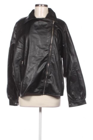 Γυναικείο δερμάτινο μπουφάν SHEIN, Μέγεθος XL, Χρώμα Μαύρο, Τιμή 16,67 €
