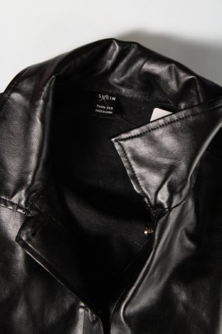Γυναικείο δερμάτινο μπουφάν SHEIN, Μέγεθος XXS, Χρώμα Μαύρο, Τιμή 7,58 €