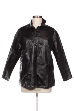 Γυναικείο δερμάτινο μπουφάν SHEIN, Μέγεθος XXS, Χρώμα Μαύρο, Τιμή 6,06 €