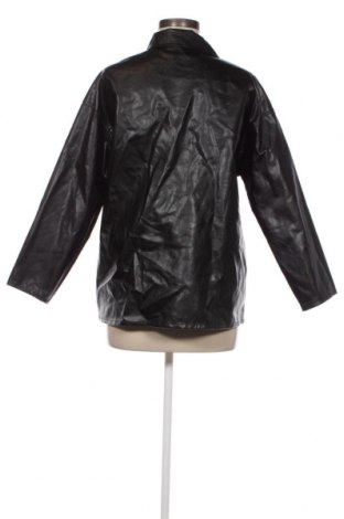 Γυναικείο δερμάτινο μπουφάν SHEIN, Μέγεθος XXS, Χρώμα Μαύρο, Τιμή 10,31 €