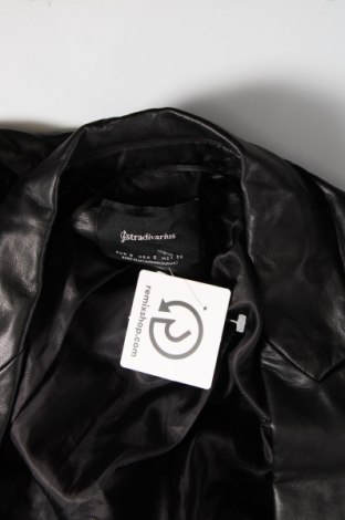 Dámska kožená bunda  Stradivarius, Veľkosť S, Farba Čierna, Cena  16,11 €