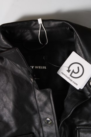 Dámska kožená bunda  Tally Weijl, Veľkosť S, Farba Čierna, Cena  9,72 €
