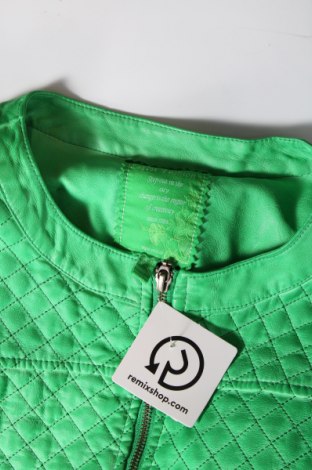 Γυναικείο δερμάτινο μπουφάν Yest, Μέγεθος L, Χρώμα Πράσινο, Τιμή 18,80 €