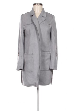 Дамско палто Bershka, Размер S, Цвят Сив, Цена 12,80 лв.
