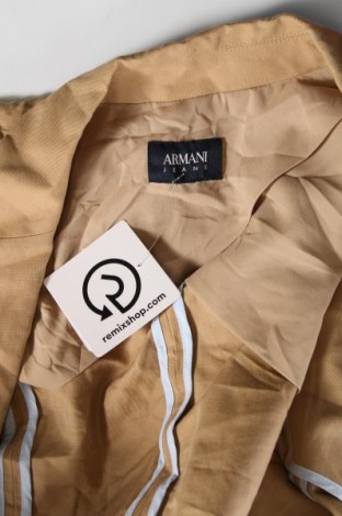 Дамско сако Armani Jeans, Размер XL, Цвят Бежов, Цена 31,08 лв.