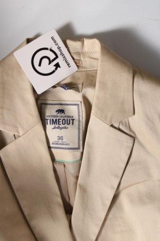 Γυναικείο σακάκι Timeout, Μέγεθος S, Χρώμα  Μπέζ, Τιμή 12,31 €