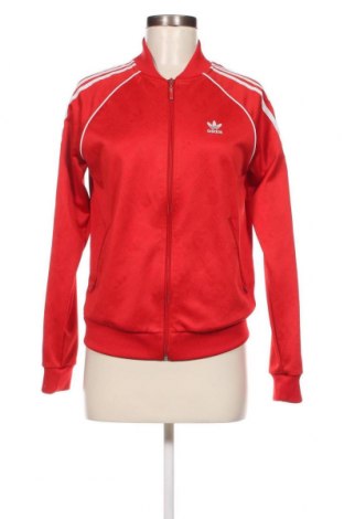 Γυναικεία αθλητική ζακέτα Adidas Originals, Μέγεθος XS, Χρώμα Κόκκινο, Τιμή 21,36 €