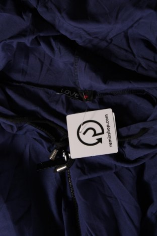 Γυναικείο μπουφάν Love, Μέγεθος M, Χρώμα Μπλέ, Τιμή 3,56 €