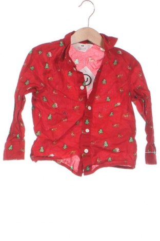 Dětská košile  H&M, Velikost 2-3y/ 98-104 cm, Barva Červená, Cena  136,00 Kč