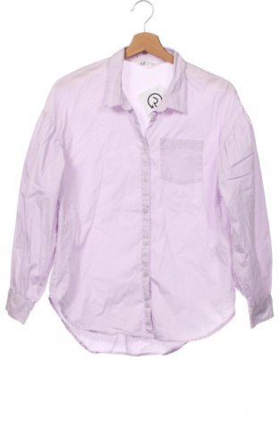 Dětská košile  H&M, Velikost 13-14y/ 164-168 cm, Barva Fialová, Cena  84,00 Kč