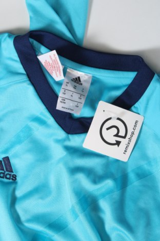 Kinder Sportbluse Adidas, Größe 10-11y/ 146-152 cm, Farbe Blau, Preis 13,36 €