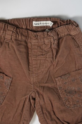Παιδικό κοτλέ παντελόνι Name It, Μέγεθος 3-6m/ 62-68 εκ., Χρώμα  Μπέζ, Τιμή 2,16 €