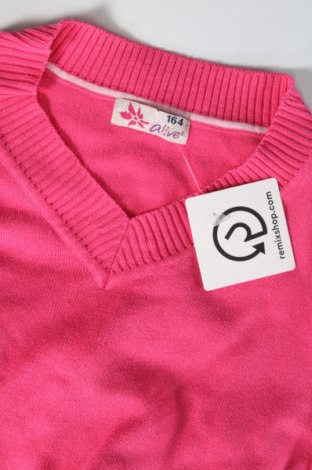 Детски пуловер Alive, Размер 12-13y/ 158-164 см, Цвят Розов, Цена 6,75 лв.