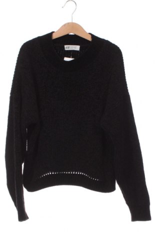 Детски пуловер H&M, Размер 10-11y/ 146-152 см, Цвят Черен, Цена 3,96 лв.