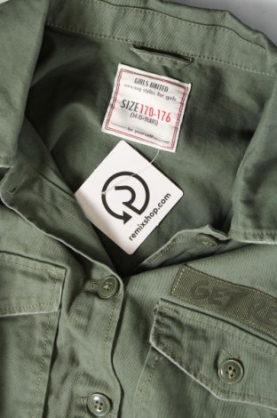 Detská džínsová bunda  Yourself, Veľkosť 15-18y/ 170-176 cm, Farba Zelená, Cena  6,41 €