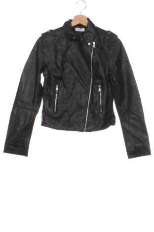 Detská kožená bunda  H&M, Veľkosť 14-15y/ 168-170 cm, Farba Čierna, Cena  9,17 €
