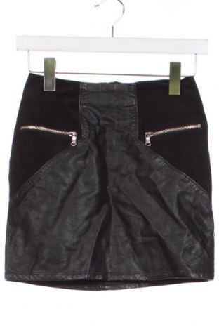Δερμάτινη φούστα H&M Divided, Μέγεθος XS, Χρώμα Μαύρο, Τιμή 2,69 €