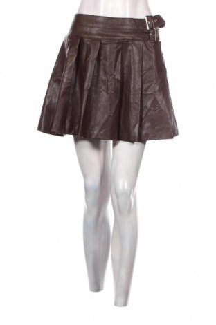 Δερμάτινη φούστα NA-KD, Μέγεθος L, Χρώμα Καφέ, Τιμή 3,23 €
