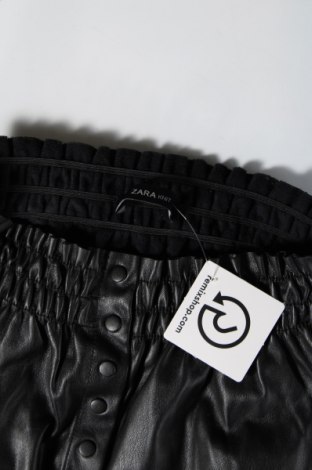 Δερμάτινη φούστα Zara Knitwear, Μέγεθος L, Χρώμα Μαύρο, Τιμή 6,14 €