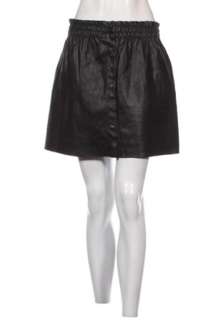 Кожена пола Zara Knitwear, Размер L, Цвят Черен, Цена 12,08 лв.