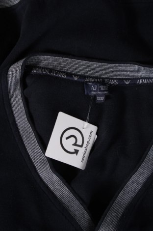Jachetă tricotată de bărbați Armani Jeans, Mărime XXL, Culoare Albastru, Preț 250,00 Lei