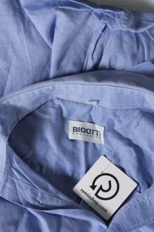 Herrenhemd Bigotti, Größe XL, Farbe Blau, Preis 8,02 €