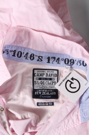 Herrenhemd Camp David, Größe L, Farbe Rosa, Preis 27,14 €
