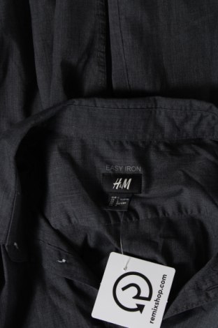 Herrenhemd H&M, Größe L, Farbe Grau, Preis 8,48 €
