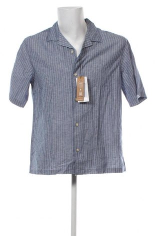 Ανδρικό πουκάμισο Jack & Jones PREMIUM, Μέγεθος L, Χρώμα Μπλέ, Τιμή 19,28 €