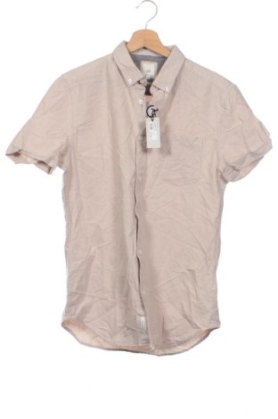 Ανδρικό πουκάμισο River Island, Μέγεθος M, Χρώμα  Μπέζ, Τιμή 16,70 €